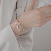 여성은팔찌 실버 스털링 러브 하트 할로우 라운드 비즈 팔찌 여성 로맨틱 쥬얼리 클래식 조절 가능
