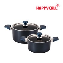 [본사직영] HC해피콜 클래식 다이아몬드 냄비 2종 세트 양수 20cm + 곰솥 24cm, 상세설명 참조, 없음