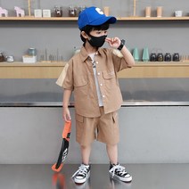 남아 순면 코튼 카키브라운 2022 숏 눈길을 끄는 여름옷 간지나는 트렌드