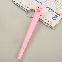 꽃사슴 디자인 볼펜(핑크) / 꽃사슴 중성볼펜, 상세 참조