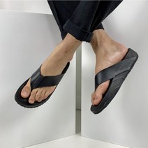 [당일출고]남자 4cm키높이 통굽 쿠션 쪼리 슬리퍼