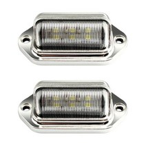 번호판 라이트 12-24V 6500K IP68 트럭 트레일러 보트 6LED 사이드 램프 아우디 A3 A4 A6 A8 파사트 b8 포드 포커스 골프 4 2 개, [02] 2PCS