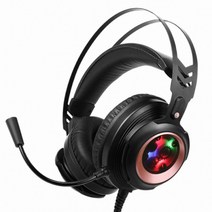 COX 헤드셋 ch60 SOUNDPLUS 리얼7.1 진동 RGB LED 블랙