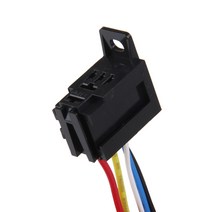 DC 12V 20A/30A AMP 5 핀 릴레이 와이어 배선 하네스 소켓, 한개옵션0