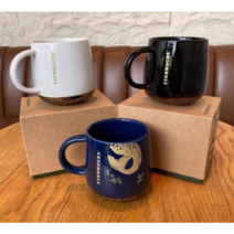 2019 스타벅스 스벅 머그컵 황동싸이렌 머그잔 커피잔 머그, 화이트, 1개