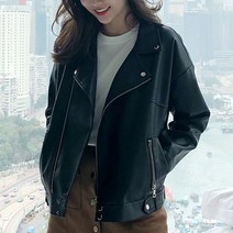 라페나 여성 봄 가을 가죽 자켓