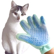 고쿠리 반영구 강아지 고양이 털제거 털청소기 장갑, 1개, 털장갑(핑크 오른손)