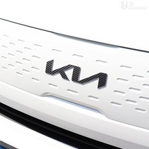 [JS AUTOMOTIVE] 기아 2022 더레이 트렁크 앞범퍼 KN로고 레터링 엠블럼 튜닝 몰딩 카본 반사스티커 인테리어 자동차 랩핑 용품, 펄청록