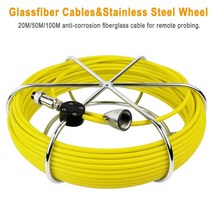 배관내시경카메라 10-200M SYANSPAN 파이프 검사 비디오 카메라 와이어 배수 하수도 라인 산업용 내시경, 02 10m_03 17mm