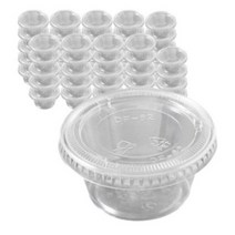 PH 투명소스통 + 뚜껑 6cm x 3cm, 10개입, 10개