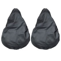 자전거캐링백 이동보관가방 오토바이방수덮개 스쿠터커버 2pcs 시트 레인 안장 보호 야외 사이클링 액세서리, 검은색