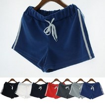 귀여운트레이닝팬츠두줄부여성바지숏팬츠 KU6+X2Q 두줄 S33FF27