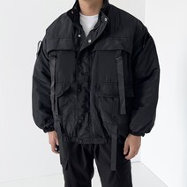 데일트 남성용 테크웨어 항공 오버핏 패딩 점퍼