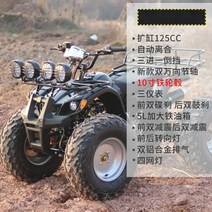 4륜바이크 농사용 가솔린 성인 4륜구동 사발이 산악 ATV 오프로드 바이크 오토바이, 125cc 8인치타이어 연료통증가 4개조명 b