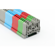서일전자 USL-5RMD 300V 20A (1EA) 레일식 단자대 터미널블럭 커넥터, 녹색-5P (1EA), 선택안함, 1개