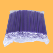 네이처컨테이너 보라색 개별포장 빨대, 500개입, 1개(21cm)
