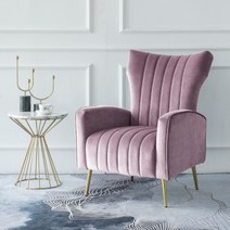 북유럽 윙체어 거실 원룸 인테리어 편한 디자인 쇼파 싱글, 핑크 퍼플
