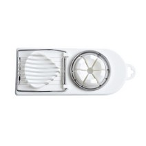 스테인레스 스틸 다기능 계란 커터 달걀 슬라이서 절단기 커터 금형 꽃 모양 오찬 고기 커터 주방 가제트, WHITE