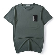 쥬엔리치 XL-9XL 남자 반팔티 순면 티셔츠 그린 루즈핏 라운드넥 캐쥬얼 남성 데일리 여름 티