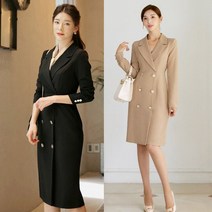 시크라인 바네사버튼 H라인원피스