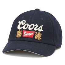 AMERICAN NEEDLE Coors Beer 공식 라이선스 조절 가능한 야구 모자 Roscoe (레드)