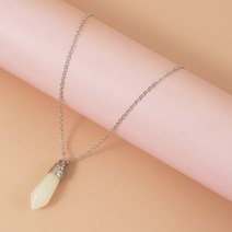 목걸이 별모양목걸이 어둠 속에서 빛나는 매력 학교 패션 주얼리 갈색 메시지 카드 물방울 스타 하트 펜던트