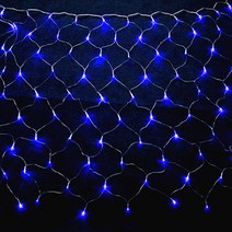 웰스트리 크리스마스전구 LED그믈망 120구, 블루