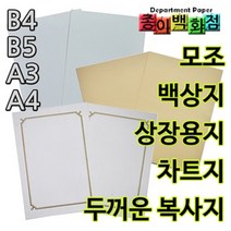 종이백화점 백상지 차트지 상장용지, 250매