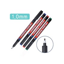 에딩 에딩e-142M 1.0mm 흑색 OHP마카펜유성(1)-1.0mm 흑 청 적 녹 노랑 주황 갈색 보라 유성펜, 보라(S507078)