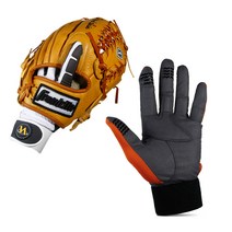 VA 야구 수비 장갑 수비장갑, 블랙(오른손착용)