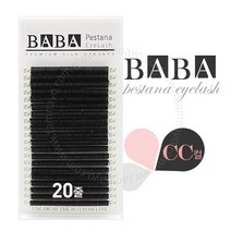 바바 실크속눈썹 CC컬/20줄/고퀄리티 실크모, 굵기-0.10
