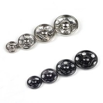 곤도라 스냅단추 똑딱이 똑딱단추 1카드, 흑니켈 14mm