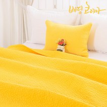 베딩코리아 60수아사면/국내생산/피그먼트/이불/패드/이불패드, 옐로우