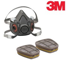 3M 방독 마스크 셋트 6200+6003K, 1개입, 6200+6003K 세트