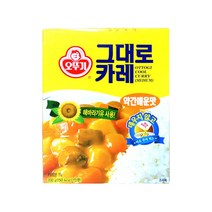오뚜기 그대로카레 약간매운맛, 200g, 1개