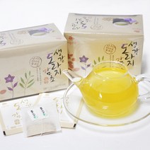 [지산식품] 국산 원재료 생강 도라지 감초차, 1.2g, 25티백 5박스