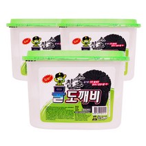 산도깨비 참숯 물도깨비 습기제거제, 3개입, 1개