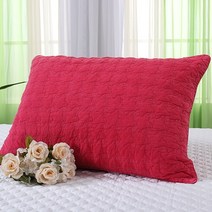 대우침장 피그먼트 바람베개커버, 01.핫핑크