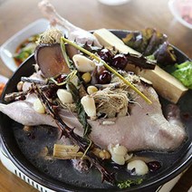 덕담골 유황오리백숙 한마리와 약재 60g, 1개, 1마리, 1500g