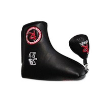 나은골프 MRC 아이디어 퍼터 커버_일자형 반달형, 일자형 퍼터커버 블랙