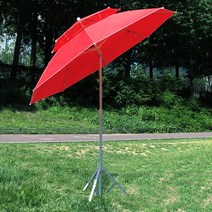 캠프21 몬스터 빅파라솔 (꺽임형 지름240cm), 레드