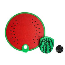 [펀집] 원터치 접이식 포켓 기본형 수박 오렌지 부채, 왕수박(단품)