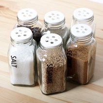 로맨틱노벰버 슬림 양념병 양념통(고체), 165ml, [실버캡]폰트1흰색 SALT