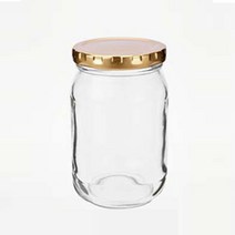 글라스락 유리병/잼병 High 600g(483ml) 유리용기, 483ml, 골드, 483ml