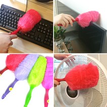 마켓킹 흡착식 먼지털이개 먼지킬러(미들형), 퍼플, 1개