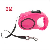 에이비엠 3M 자동 강아지 리드줄 핫핑크, 1개