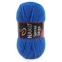 스페셜메가 뜨개실 DIY 세트, 스페셜메가-4볼 #1500 파랑 30% 울 + 70% 프리미엄 아크릴