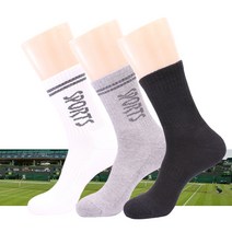 hdc한덕 빅사이즈 스포츠양말(295~310mm), 검정3켤레