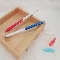 crafthouse 스테디셀러] 눈금이 안지워지는 시접자 긁힘방지, 양면초크펜(화이트블루)