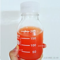 [JLS] 메디아병 샘플병 쥬스병 유리바틀 눈금유리병 실험도구, 03-흰캡 투명500ml 1개